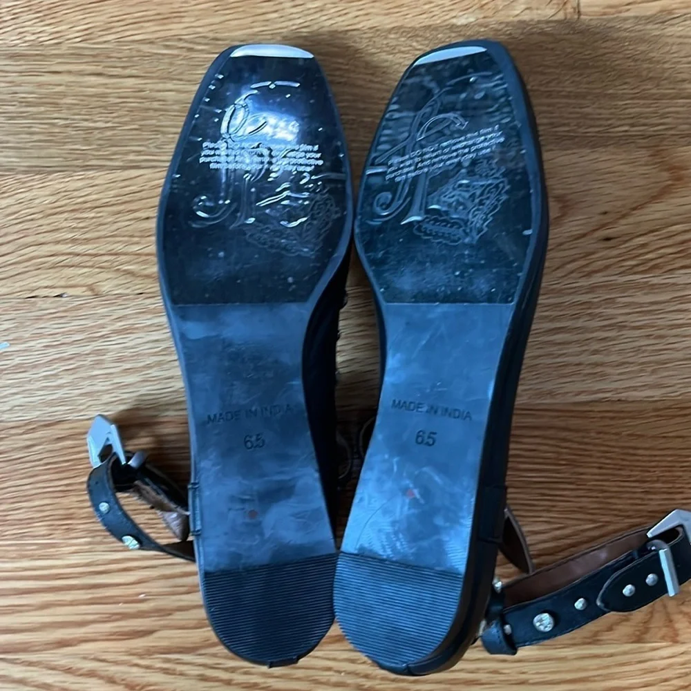 Free People Mystic Diamanté Flats Size 6.5 New - Picture 9 of 15